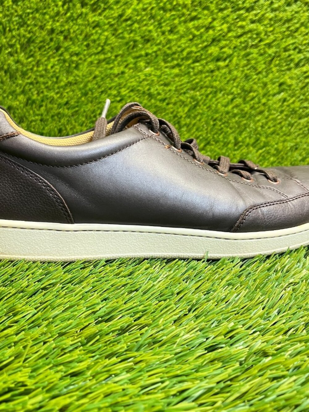 Cole Haan Sagan II Mens Size 11 Brown White Classic Leather Shoes Sneakers